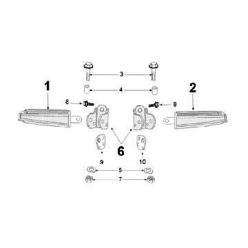 Podnóżek Peugeot Kisbee brązowy