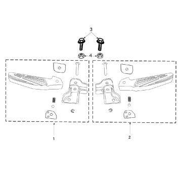 Podnóżek Peugeot Tweet 4-suwowy