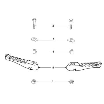 podnóżki Peugeot Speedfight 2 AC E2 2-suwowy