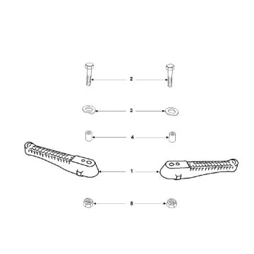 podnóżki Peugeot Speedfight 2 LC E2 2-suwowy