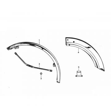 Błotnik przedni - Błotnik tylny Zundapp GTS 50 529-024 tm 029