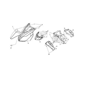 Przedni Sym Jet Sport-X 2-suwowy