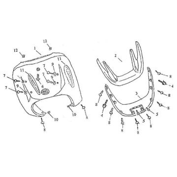 Kaptur przedni Znen Grand Retro 125cc