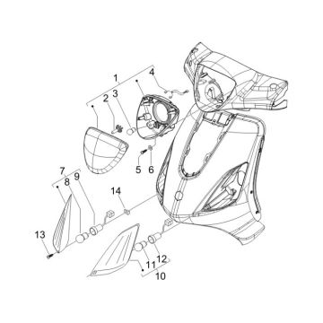 kierunkowskaz Piaggio Fly 4-suwowy