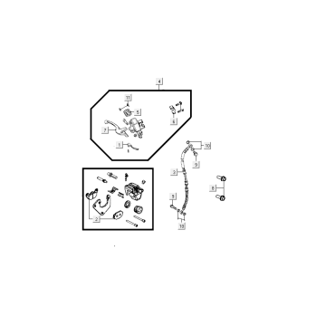 Hamulec przedni Kymco Agility Delivery 4-suwowy euro4 czarny