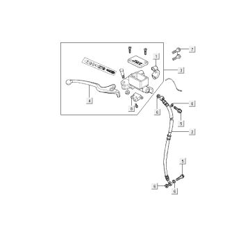 Hamulec przedni Kymco Agility Fat 12' 4-suwowy sporty czerwony