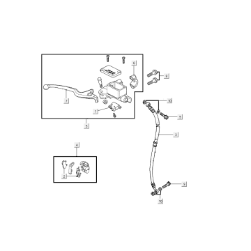 Hamulec przedni kymco agility FR 12' 4-suwowy euro4 czarny