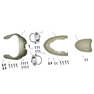 Ekran przedni Btc Jet 4-suwowy