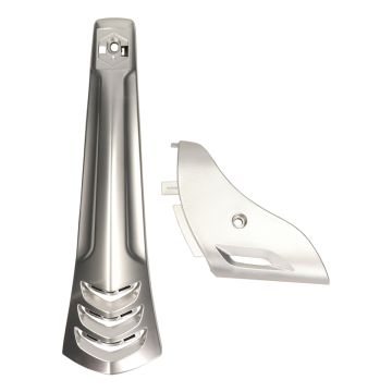 Osłona przednia środkowa+przedni widelec Vespa Primavera /Sprint matowy chrom