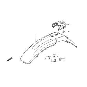 Honda MTX 50 błotnik przedni