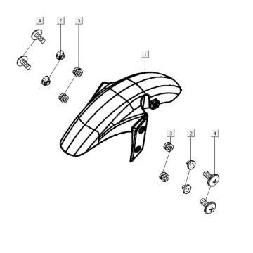 Błotnik przedni Kymco K-Pipe 125cc