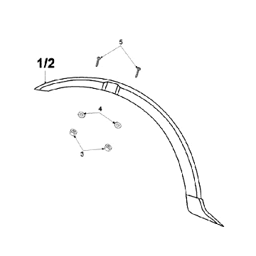 Błotnik przedni Peugeot Vogue Czarny