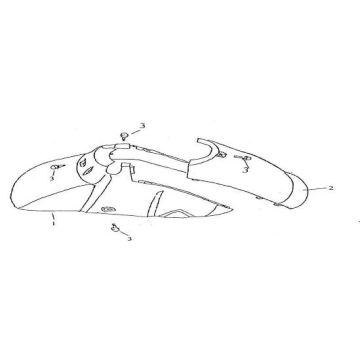 Błotnik przedni Znen Grand Retro 125cc