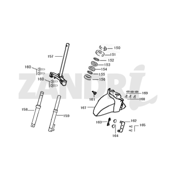 Błotnik przedni Santini Capri matowy zielony