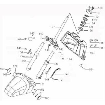 Błotnik przedni Benzhou ZN50QT-36 czarny