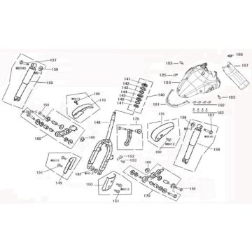 Błotnik przedni China Joy czarny
