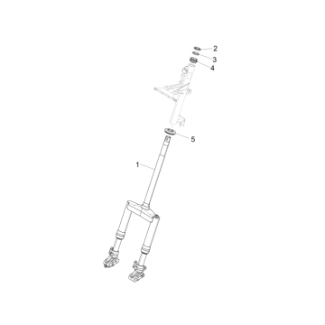 Widelec przedni/Rura Sterowa Piaggio NRG Power DD 2007-2017