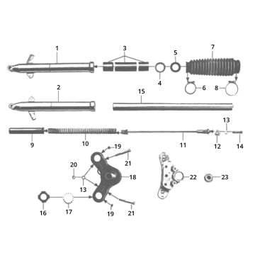 Zundapp C50 Sport 517-21L0 koło zdalnego sterowania