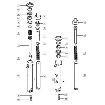 Widelec przedni Kymco Myroad 700i