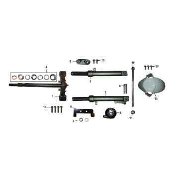 Widelec przedni Riva Sport VX50S 4-suwowy