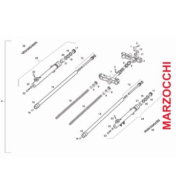 Widelec przedni Senda SM DRD 2006
