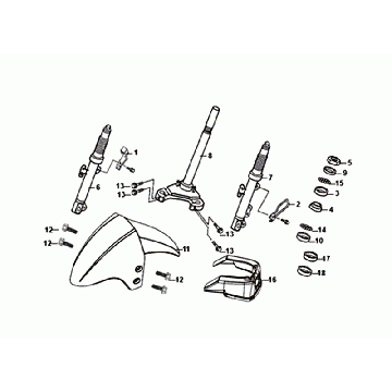 WIDELEC PRZEDNI BŁOTNIK/ZESTAW SŁUCHAWKOWY Sym Orbit III Niebieski