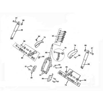 Widelec przedni Znen Aurora 4-suwowy