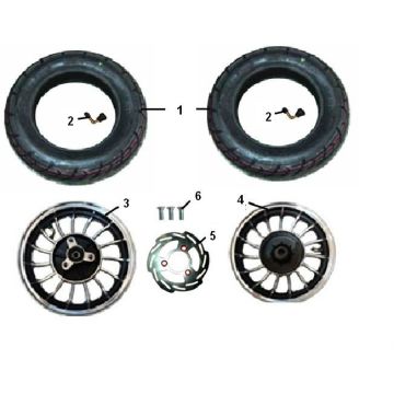 Koło przednie - Koło tylne Senzo Riva Lux S 4-suwowy