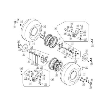 Koło przednie Kymco MXU 300R