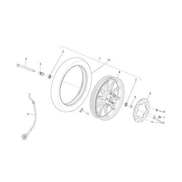 Koło przednie Piaggio Liberty 4-suwowy