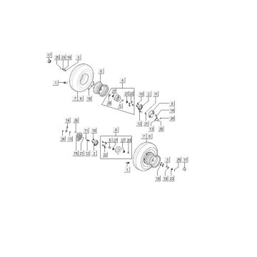 Koło przednie Kymco MXU 150