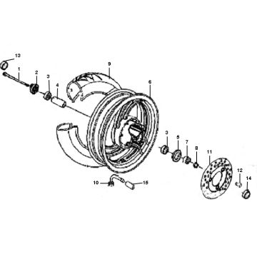 Koło przednie Btc Grande Retro 4-suwowy
