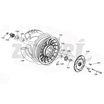 Koło przednie BTC Riva Sport czarne