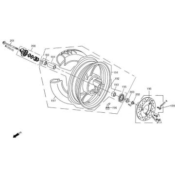 Koło przednie China Retro Extra mat czarny