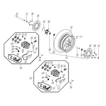 Koło przednie Kymco Myroad 700i
