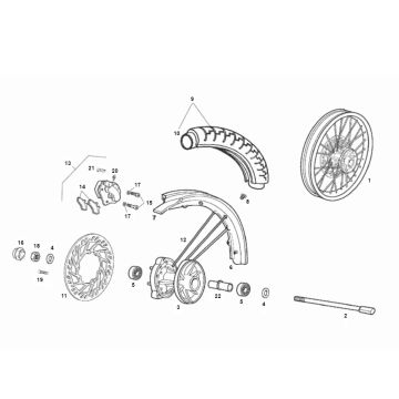 Koło przednie SENDA SM DRD 2006