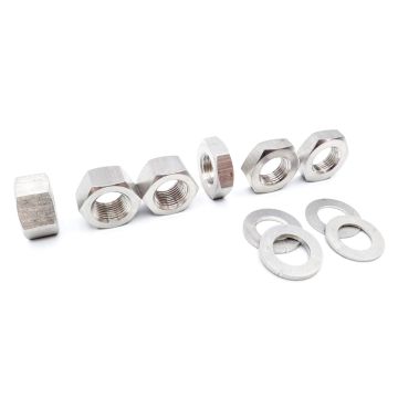 Voorwiel spacer set MCProparts WSK RVS Piaggio Ciao,Bravo,Si,Boxer voor gegoten velgen