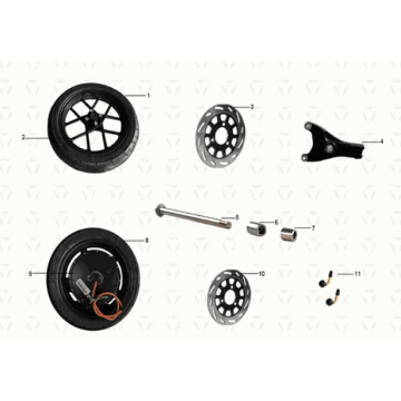 Koło ASSY Yadea Y1S