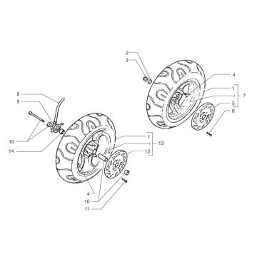 Koła Beta Ark-k LC niebieskie 2008 2-suwowe