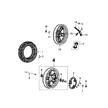 Felgi Peugeot Speedfight 4 4-suwowy Niebieski/Czarny