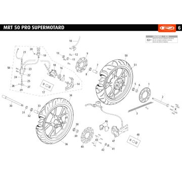 Koła Rieju MRT pro SM białe 2010 2-suwowe