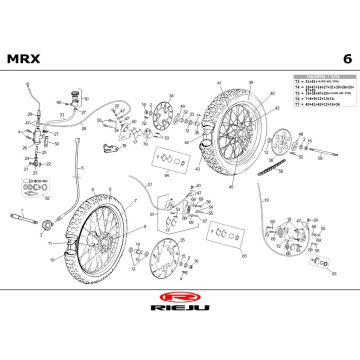 Koła Rieju MRX castrol 2001 2-suwowy