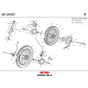 Koła Rieju RR sport niebieskie 2004 2-suwowe