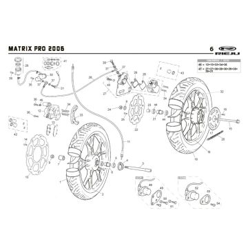Koła Rieju Rs2 pro niebieskie 2009 2-suwowe