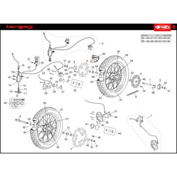 Koła Rieju Tango pomarańczowe 2008 2-suwowe