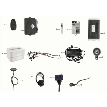 Wiązka przewodów/akumulator/ładowarka Yadea C1S