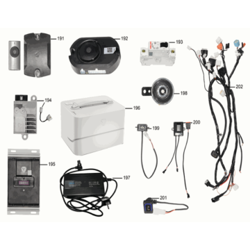 Wiązka przewodów/akumulator/ładowarka Yadea G5