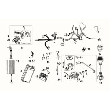 Wiązka przewodów Sym E-XPRO 45KM/H 2020-2021