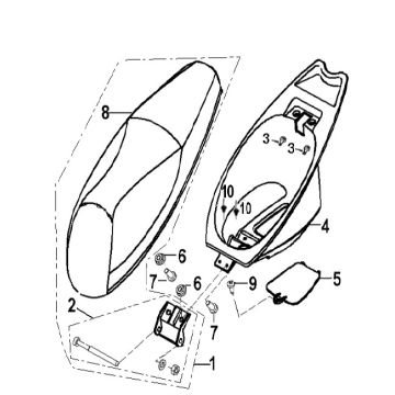 Siodło Buddybak Generic Xor konkurs 2009 2-suwowy