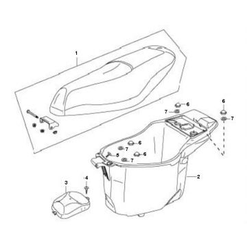 Siodelko Buddy Box Znen ZN50QT-11 4-suwowy